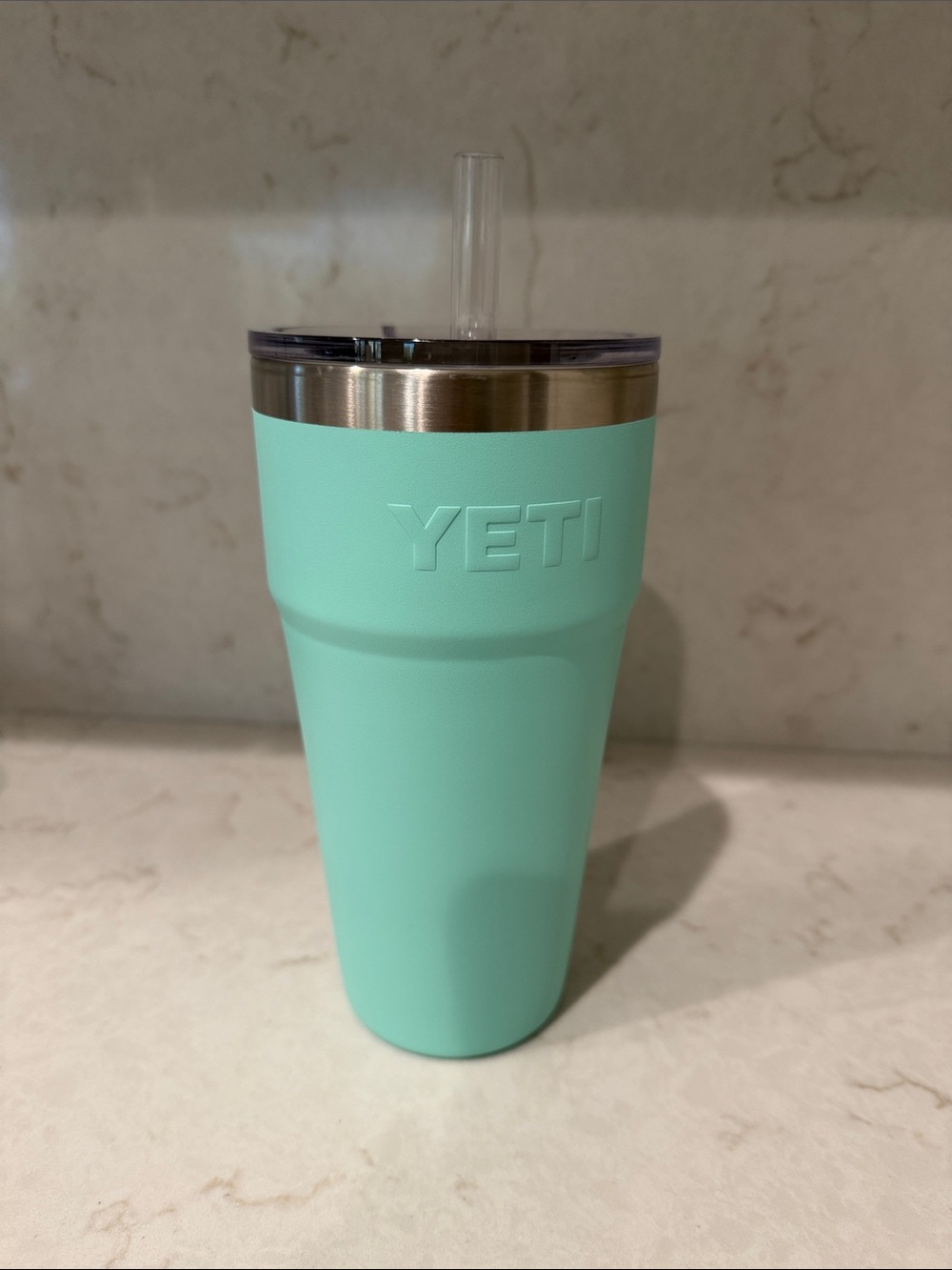 Yeti 26oz Travel Tumbler with Clear Straw + Lid